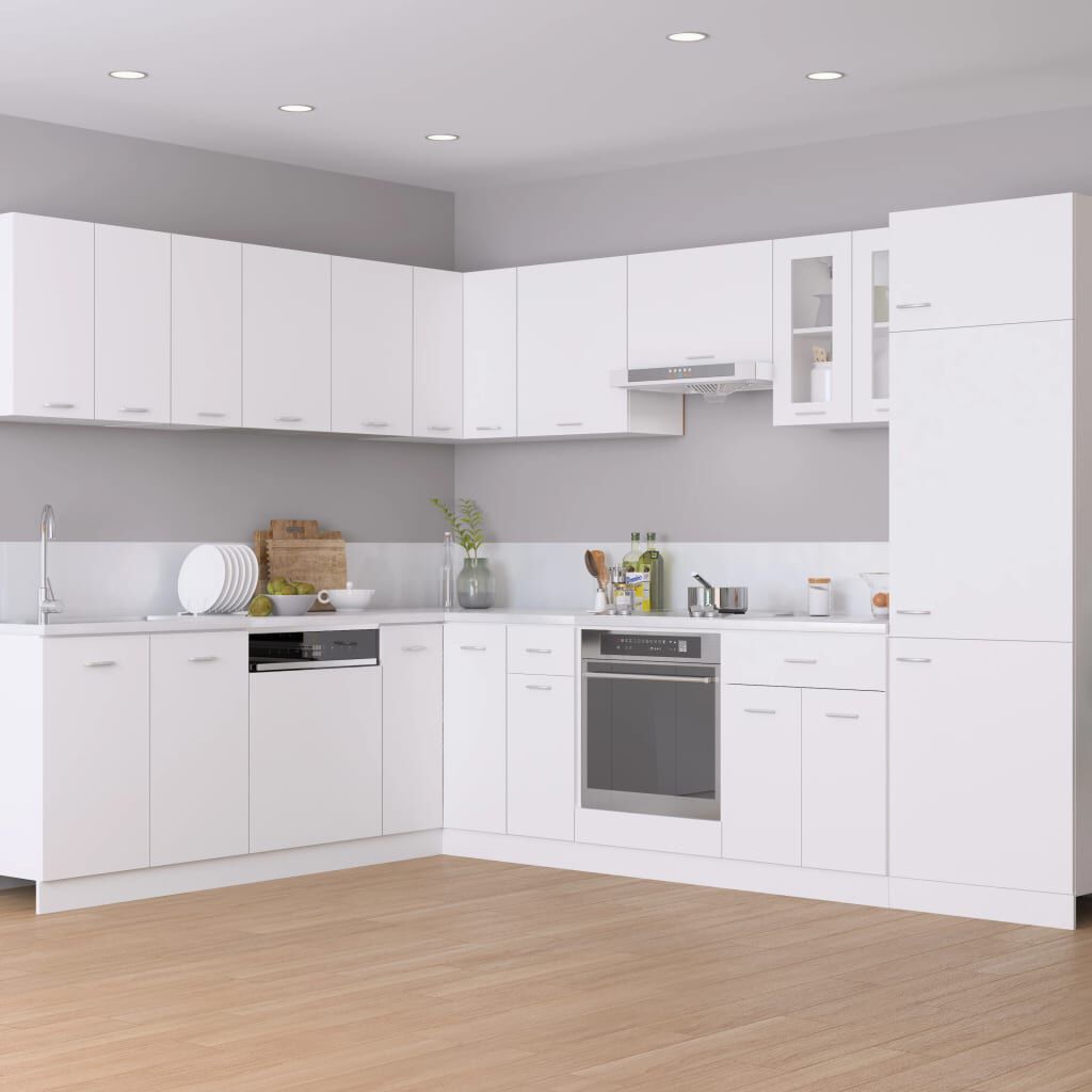 vidaXL Ντουλάπι με Συρτάρι Lyon Λευκό 30x46x81,5 εκ. Επεξ. Ξύλο