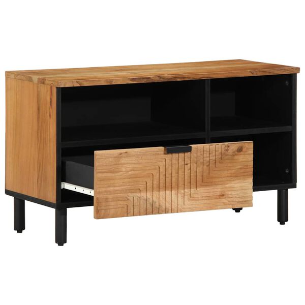 vidaXL Ντουλάπα Τηλεόρασης Καφέ 80 x 33.5 x 46 εκ. Μασίφ ξύλο ακακίας