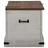 vidaXL Σεντούκι αποθήκευσης HALDEN Λευκό 91x48x47 cm Στερεό ξύλο πεύκο