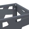 vidaXL Σχέδιο & βάση αποθήκευσης Ανθρακί 15.5 x 15.5 x 49 εκ Ατσάλι