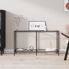 vidaXL Τραπέζι Κονσόλα Διαφανές 140 x 35 x 75,5 εκ. από Ψημένο Γυαλί
