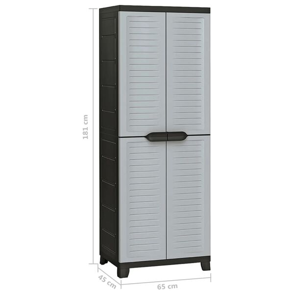 vidaXL Πλαστικό Ντουλάπι 65 x 45 x 181 εκ.