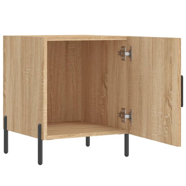 vidaXL Κομοδίνα 2 τεμ. Sonoma Δρυς 40x40x50 εκ. από Επεξεργασμένο Ξύλο