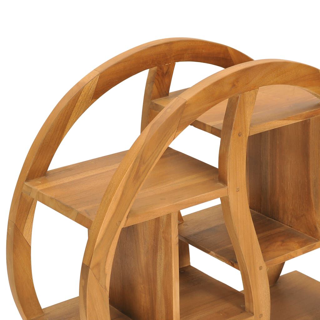 vidaXL Έπιπλο με Ραφιέρα Σχέδιο Γιν Γιανγκ 68x26x83 εκ Μασίφ Ξύλο Teak