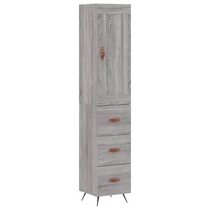 vidaXL &Mu;&pi;&omicron;&upsilon;&phi;έ&sigmaf; Sonoma &Gamma;&kappa;&rho;&iota; 34,5 x 34 x 180 &epsilon;&kappa;. &alpha;&pi;ό &Epsilon;&pi;&epsilon;&xi;&epsilon;&rho;&gamma;&alpha;&sigma;&mu;έ&nu;&omicron; &Xi;ύ&lambda;&omicron;