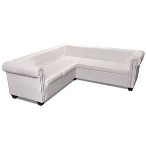 vidaXL &Kappa;&alpha;&nu;&alpha;&pi;έ&sigmaf; &Gamma;&omega;&nu;&iota;&alpha;&kappa;ό&sigmaf; 5&theta;έ&sigma;&iota;&omicron;&sigmaf; Chesterfield &Lambda;&epsilon;&upsilon;&kappa;ό&sigmaf; &Sigma;&upsilon;&nu;&theta;&epsilon;&tau;&iota;&kappa;ό &Delta;έ&rho;&mu;&alpha;