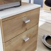 426459 Germania Rolling Filing Cabinet "Altino" 40x48,9x56,9 cm Navarra-oak and White