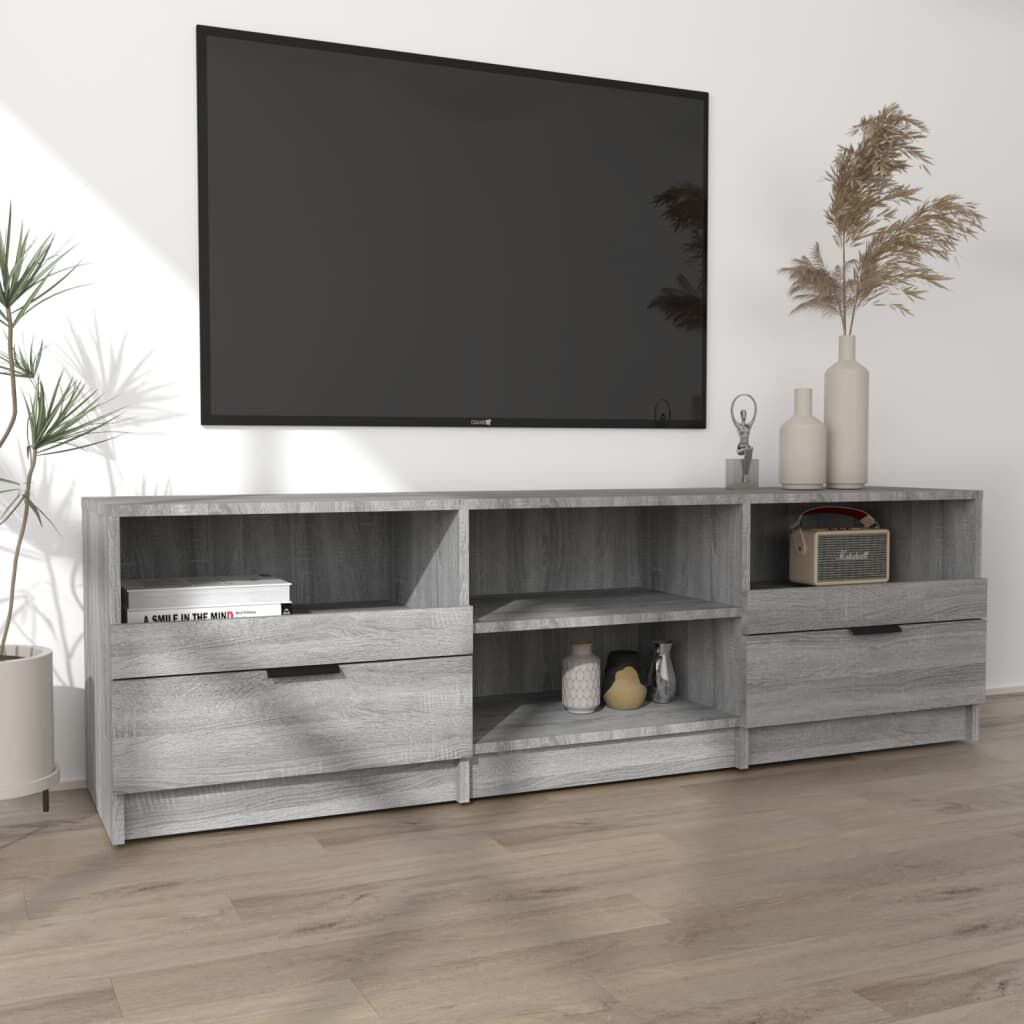vidaXL Έπιπλο Τηλεόρασης Γκρι Sonoma 150x33,5x45 εκ. από Επεξεργ. Ξύλο