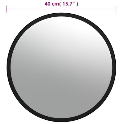 vidaXL Εσωτερικός Κυρτός Καθρέπτης Κυκλοφορίας Μαύρος Ø40 εκ Ακρυλικός