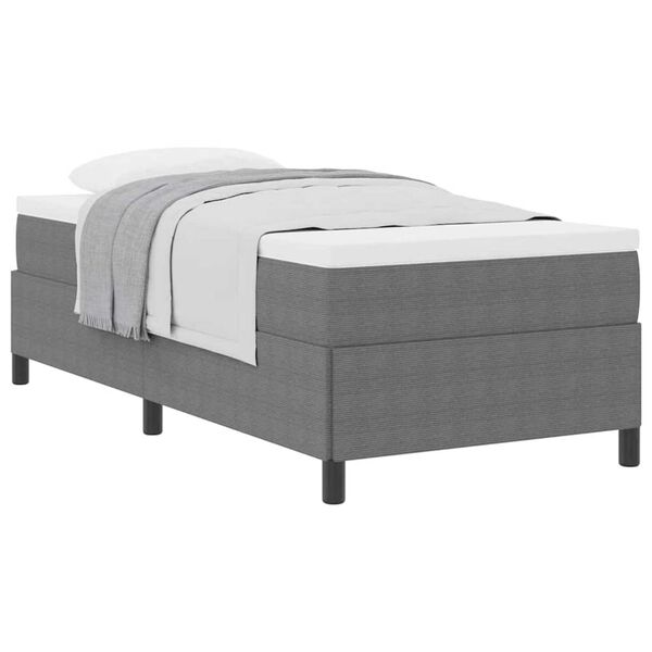 vidaXL Σκελετός Κρεβατιού Ανοιχτό γκρι 80 x 200 cm Βελούδο