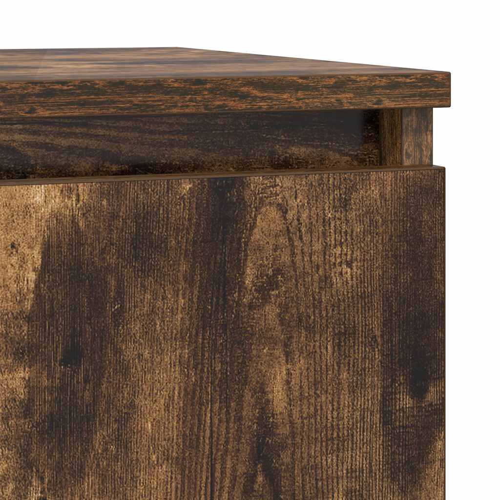 vidaXL Sideboard Καπνιστή δρυς 29,5x34x76 cm Κατασκευασμένο ξύλο