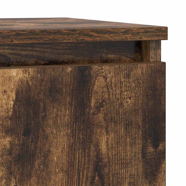 vidaXL Sideboard Καπνιστή δρυς 29,5x34x76 cm Κατασκευασμένο ξύλο