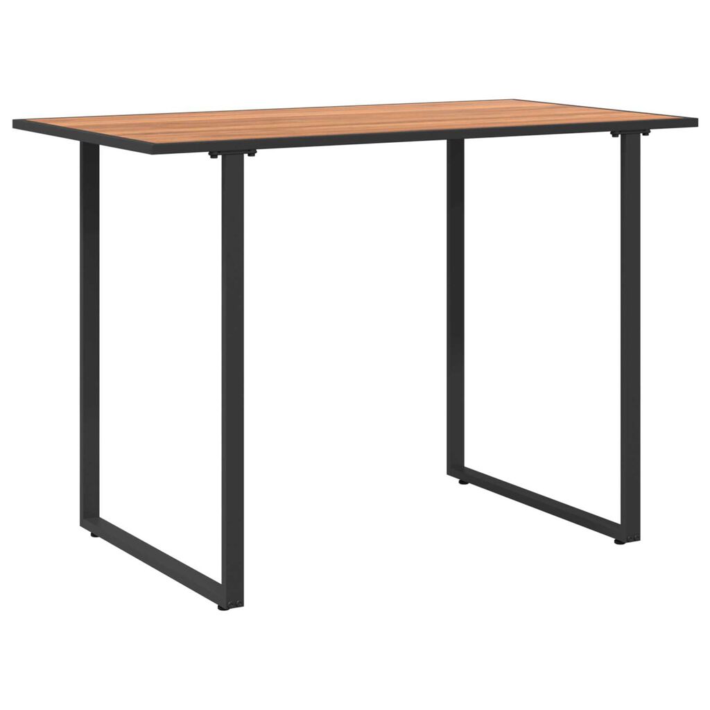 vidaXL Τραπέζι Κήπου Καφέ 100 x 55 x 70 εκ. Χάλυβας και DPC