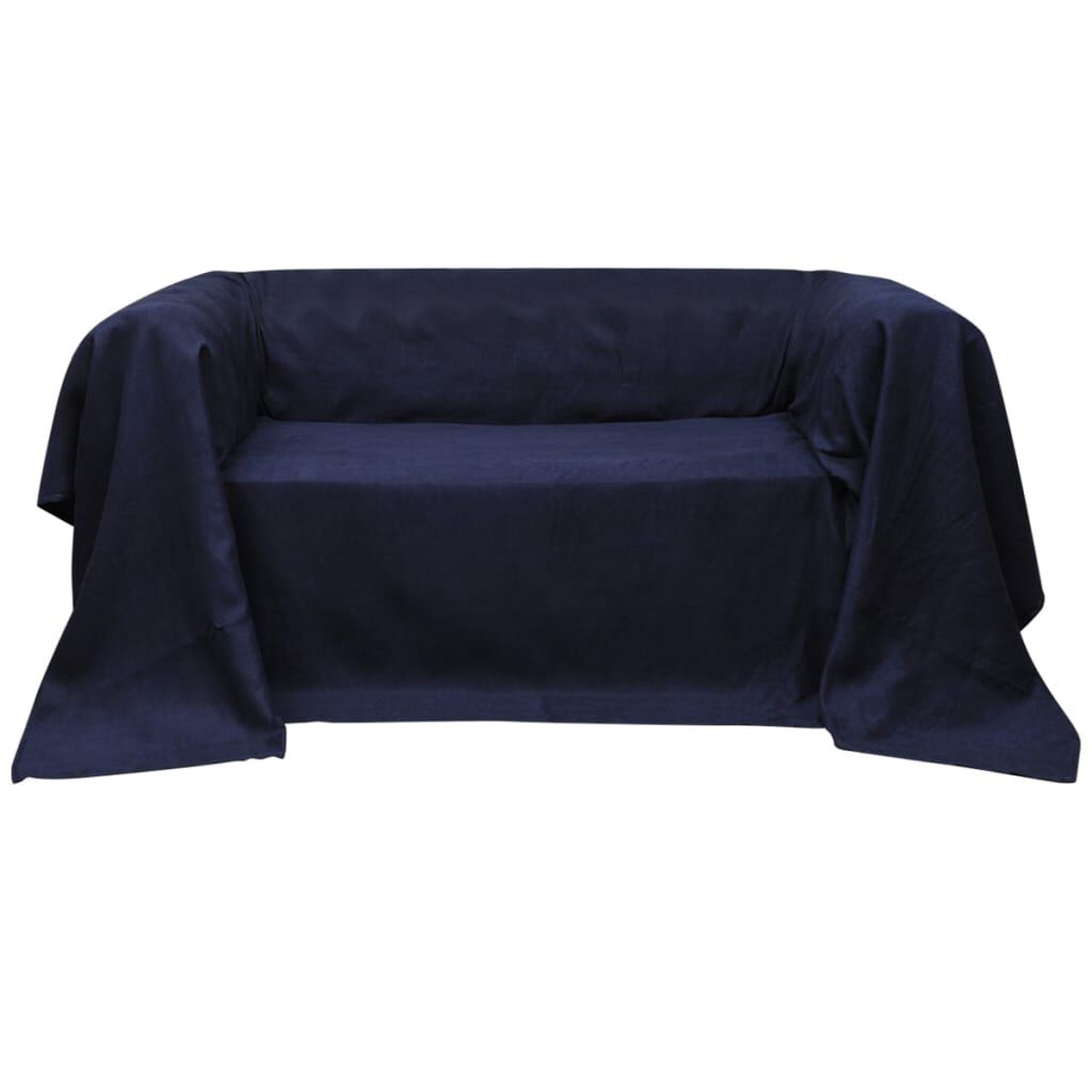 Κάλυμμα Καναπέ Ναυτικό Μπλε 140 x 210 εκ. από Micro-suede