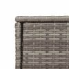 vidaXL Ντουλάπι Αποθήκευσης Κήπου Γκρι 105x55x113 εκ. Συνθετικό Ρατάν