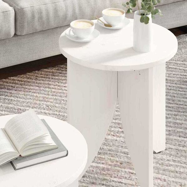 vidaXL Τραπεζάκι σαλονιού 2 pcs Λευκό 41.5 x 41.5 x 44 cm