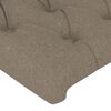 vidaXL Κεφαλάρια Κρεβατιού 2 τεμ. Taupe 100x7x78/88 εκ. Υφασμάτινο