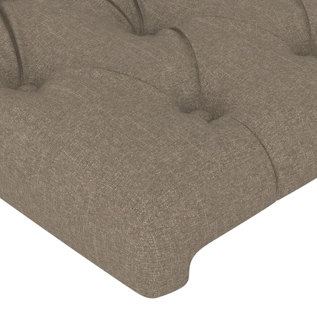 vidaXL Κεφαλάρια Κρεβατιού 2 τεμ. Taupe 100x7x78/88 εκ. Υφασμάτινο