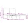vidaXL Πλαίσιο Κρεβατιού Χωρ. Στρώμα Sonoma Δρυς 140x200εκ. Επ. Ξύλο
