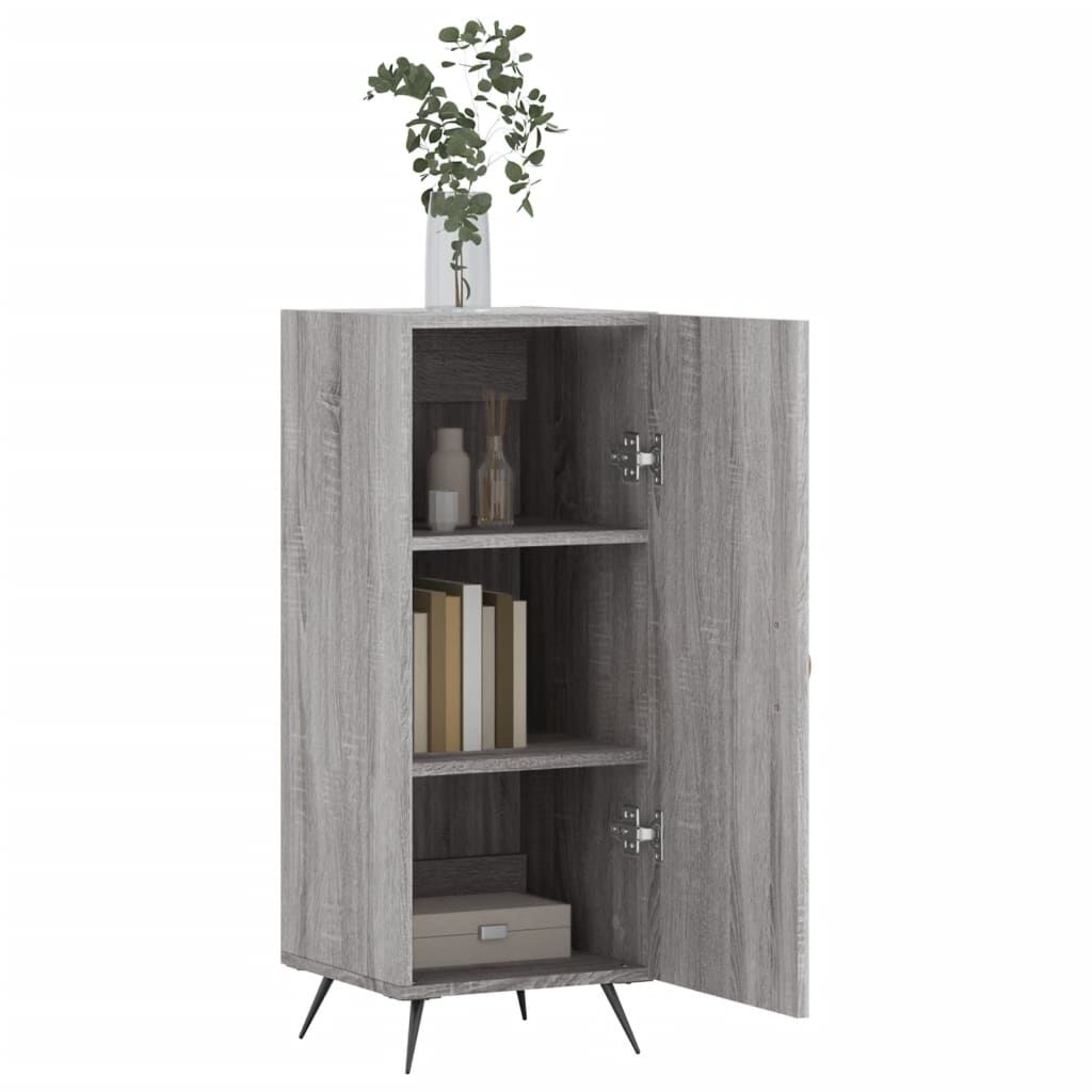 vidaXL Ντουλάπι Γκρι Sonoma 34,5x34x90 εκ. από Επεξεργασμένο Ξύλο