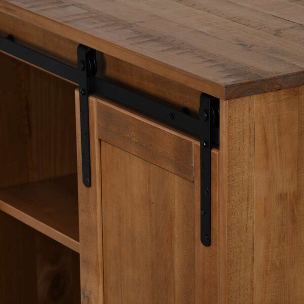vidaXL Sideboard HALDEN με συρόμενη πόρτα 80x40x80 cm μασίφ ξύλο