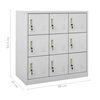 vidaXL Φοριαμοί 5 τεμ. Ανοιχτό Γκρι 90 x 45 x 92,5 εκ. Ατσάλινοι