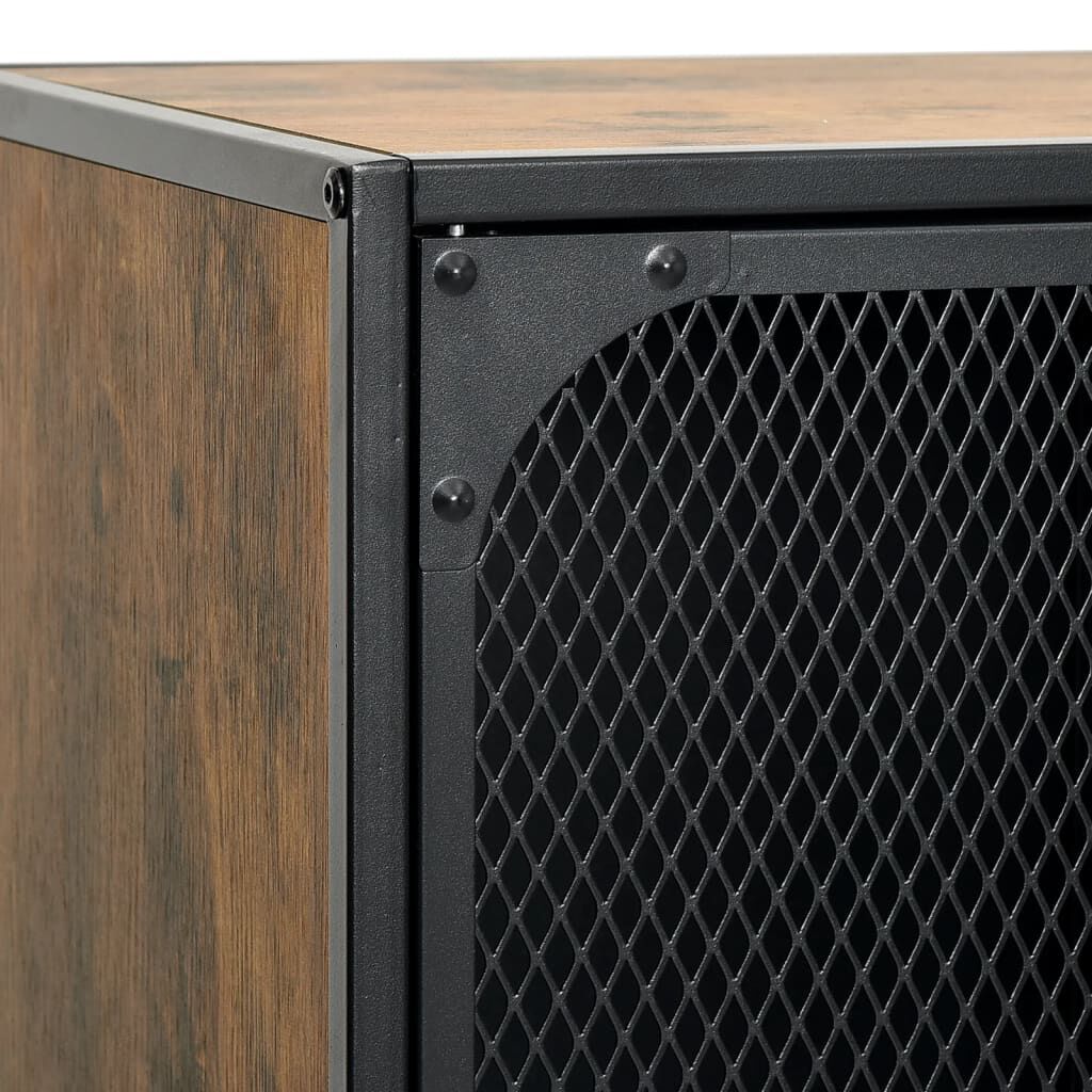 vidaXL Έπιπλο Τηλεόρασης Ρουστίκ Καφέ 105 x 36 x 47 εκ. Μέταλλο / MDF