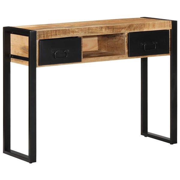 vidaXL Τραπέζι κονσόλας 100x35x75 cm Στερεό ακατέργαστο ξύλο Mango