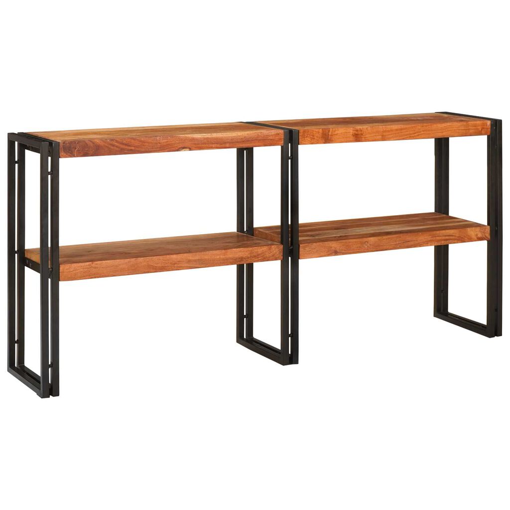 vidaXL Τραπέζι κονσόλας 160x33x75 εκ. Μασίφ χοντροκομμένο ακακία