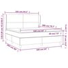 vidaXL &Kappa;&rho;&epsilon;&beta;ά&tau;&iota; Boxspring &mu;&epsilon; &Sigma;&tau;&rho;ώ&mu;&alpha; &Alpha;&nu;. &Pi;&rho;ά&sigma;&iota;&nu;&omicron; 160x200&epsilon;&kappa; &Upsilon;&phi;&alpha;&sigma;&mu;ά&tau;&iota;&nu;&omicron;
