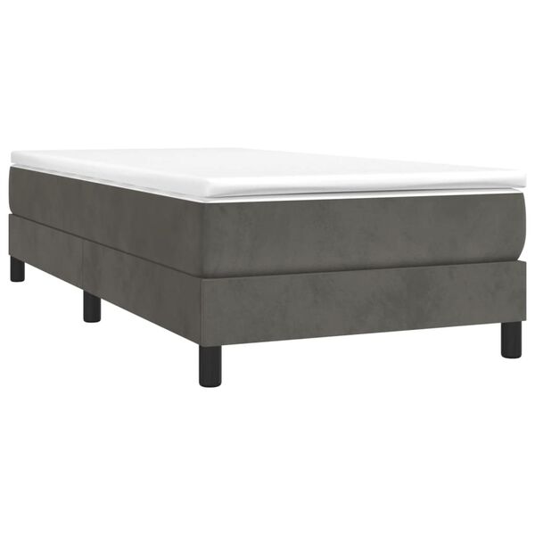 vidaXL &Kappa;&rho;&epsilon;&beta;ά&tau;&iota; Boxspring &mu;&epsilon; &Sigma;&tau;&rho;ώ&mu;&alpha; &Sigma;&kappa;&omicron;ύ&rho;&omicron; &Gamma;&kappa;&rho;&iota; 90x190 &epsilon;&kappa;. &Beta;&epsilon;&lambda;&omicron;ύ&delta;&iota;&nu;&omicron;