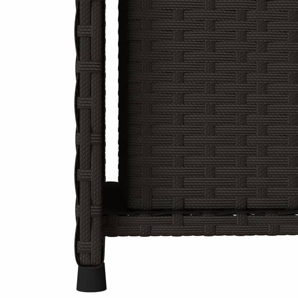 vidaXL Ντουλάπι Αποθήκευσης Κήπου Μαύρο 50x55x115 εκ. Συνθετικό Ρατάν
