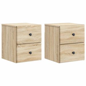 vidaXL &Tau;&omicron;ί&chi;&omicron;&upsilon; &Kappa;&rho;&epsilon;&mu;&alpha;&sigma;&tau;ό &Kappa;&omicron;&mu;&omicron;&delta;ί&nu;&omicron; 2 pcs Sonoma &Delta;&rho;&upsilon;&sigmaf; 34,5 x 33 x 40 &epsilon;&kappa;