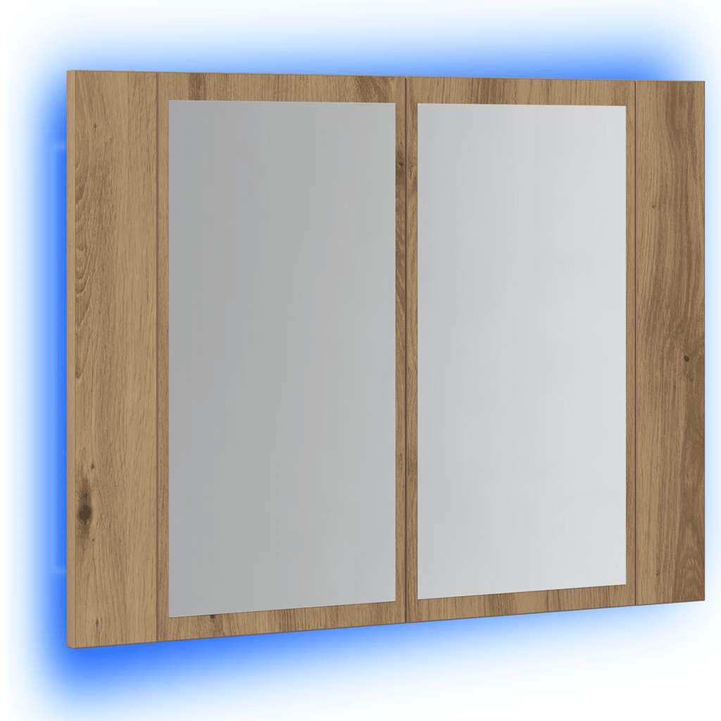 vidaXL Καθρέφτης Ντουλάπι Αρτισιανή Δρυς 60x12x45 εκ. Επεξ. Ξύλο