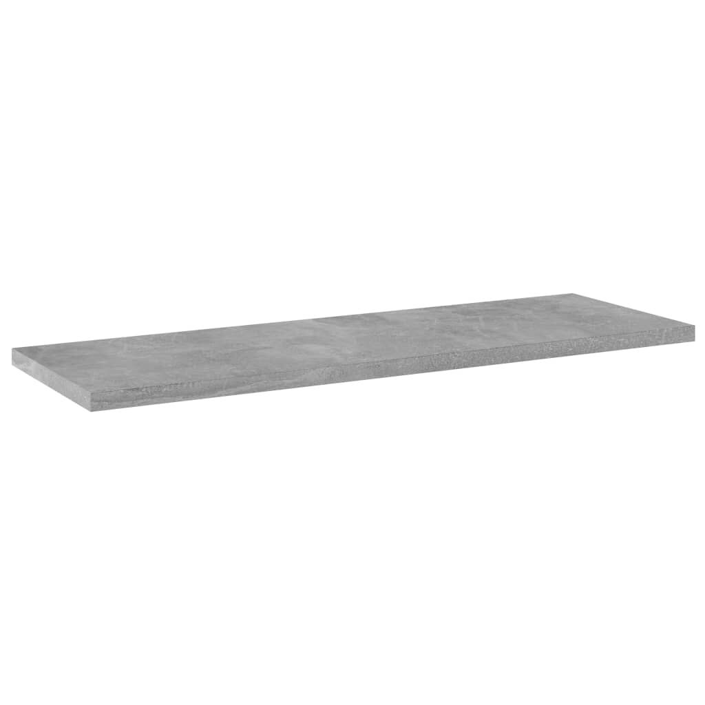 vidaXL Ράφια Βιβλιοθήκης 4 τεμ. Γκρι Σκυροδ. 60x20x1,5 εκ. Μοριοσανίδα