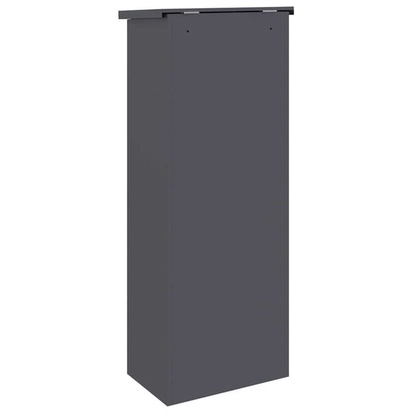 vidaXL Θυρίδα Πακέτων Ανθρακί 44.5 x 29 x 110.5 εκ Ατσάλι