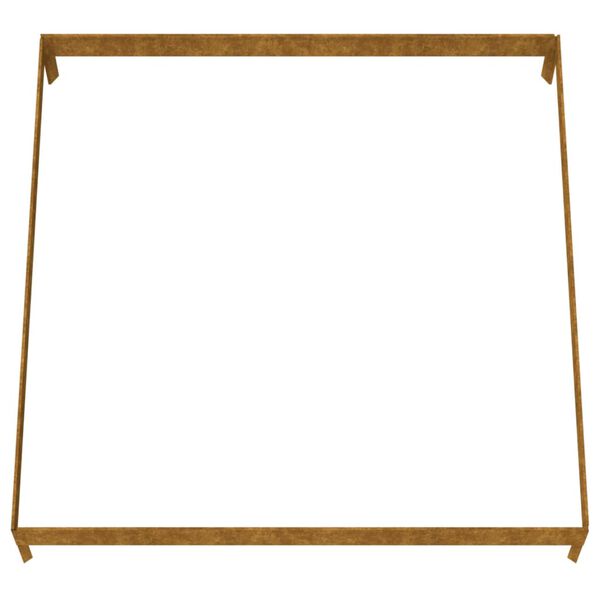 vidaXL Ζαρντινιέρα 100 x 100 x 18,5 εκ. από Ατσάλι Σκληρυθέν στον Αέρα