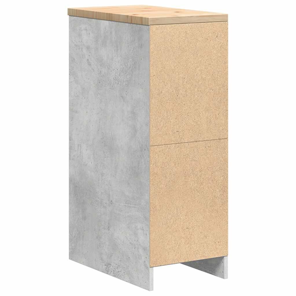 vidaXL ντουλάπι αποθήκευσης γκαράζ 30x51x85 εκ μασίφ ξύλο πεύκο