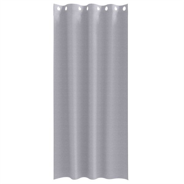vidaXL Κουρτίνες 2 pcs Μεταλλικό Γκρι 225 x 140 εκ. Πολυεστέρας