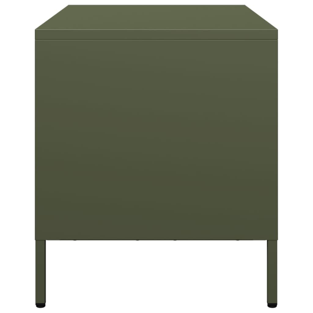 vidaXL Έπιπλο Τηλεόρασης Λαδί 68 x 39 x 43,5 εκ. Χάλυβας Ψυχρής Έλασης