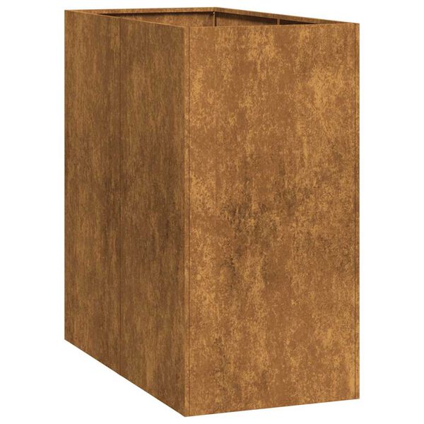 vidaXL Ζαρντινιέρα Σκουριασμένο 40x80x80εκ. Ατσάλι Σκληρυθέν στον Αέρα