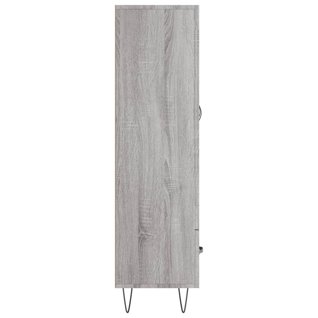 vidaXL Ντουλάπα Γκρι Sonoma 69,5 x 31 x 115 εκ. από Επεξεργασμένο Ξύλο