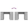 vidaXL Γραφείο Γκρι Sonoma 120x42x76 εκ. από Επεξεργασμένο Ξύλο