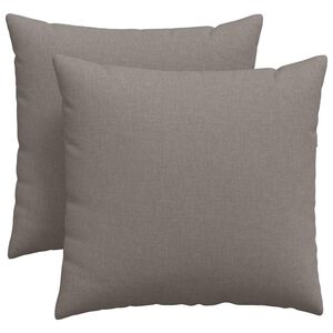 vidaXL Μαξιλάρι Καναπέ 2 pcs Taupe 45 x 45 cm ύφασμα