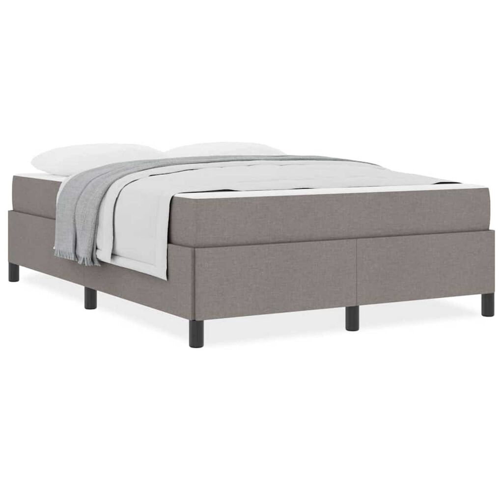vidaXL Κρεβάτι με ελατήρια Ταμπά και Μαύρο 160 x 200 cm