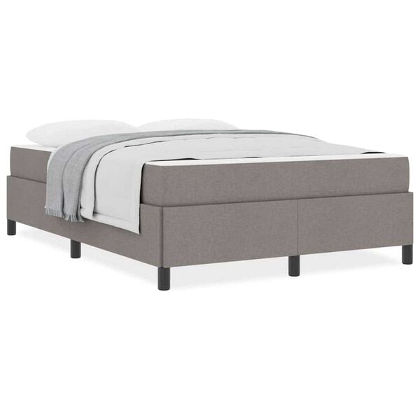 vidaXL Κρεβάτι με ελατήρια Ταμπά και Μαύρο 160 x 200 cm
