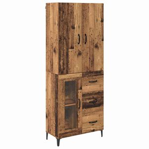 vidaXL Highboard &Pi;&alpha;&lambda;&iota;ό &Xi;ύ&lambda;&omicron; 69,5 x 34 x 180 &epsilon;&kappa;. &Epsilon;&pi;&epsilon;&xi;&epsilon;&rho;&gamma;&alpha;&sigma;&mu;έ&nu;&omicron; &Xi;ύ&lambda;&omicron;