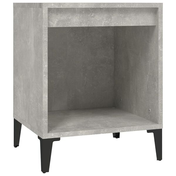 vidaXL Κομοδίνα 2 τεμ. Γκρι Σκυροδέματος 40 x 35 x 50εκ.