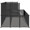 vidaXL Κλουβί Μικρών Ζώων Μαύρο 143x107x93 εκ. Πολυπροπυλένιο & Ατσάλι