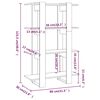 vidaXL Βιβλιοθήκη/Διαχωριστικό Χώρου Λευκό 80 x 30 x 123,5 εκ.